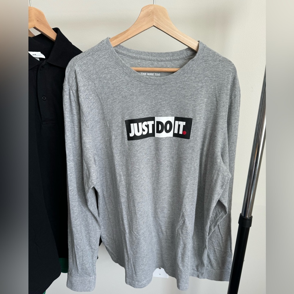 Long-sleeved cotton graphic t-shirt, athletic fit (as1, alpha, XL, regular,Grey